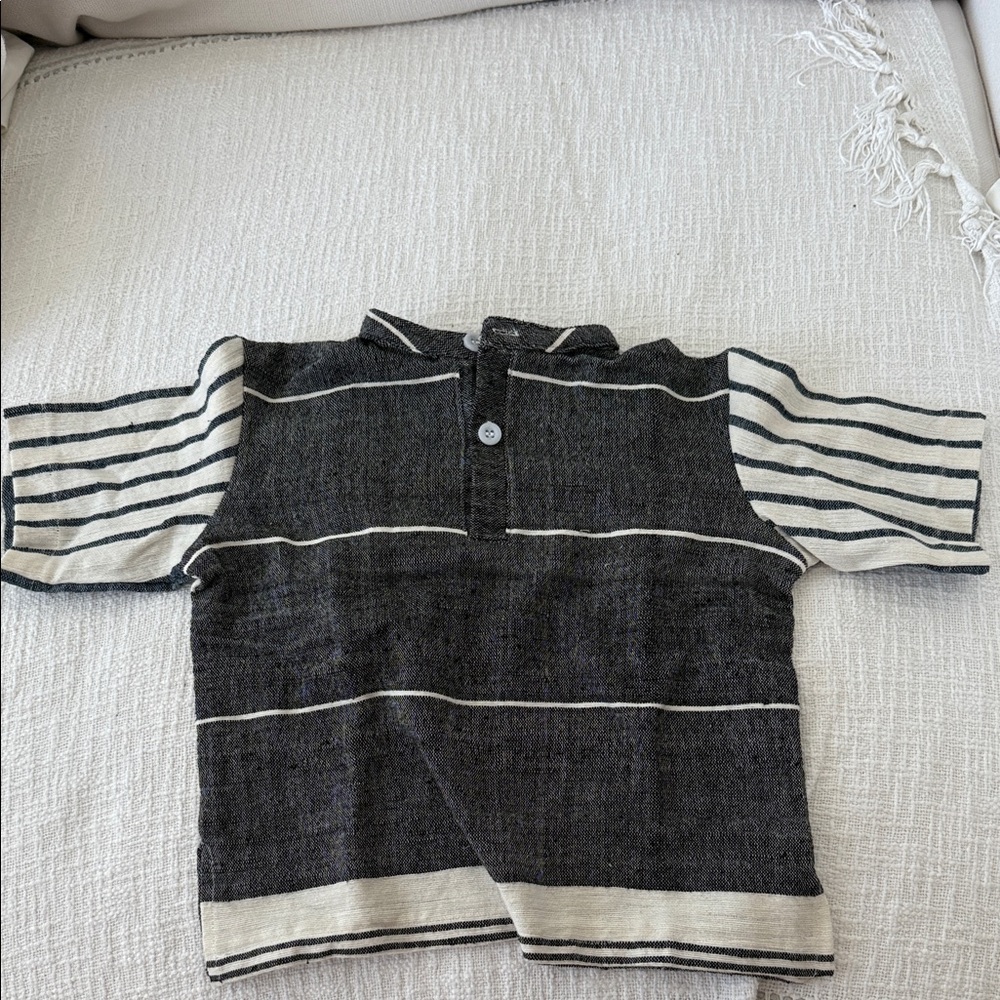 Striped Black and White Kids Shirt